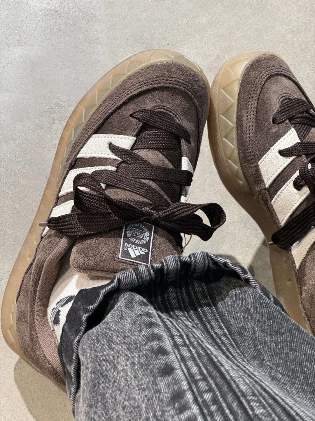 ADIDAS ADIMATIC 鯊魚鞋 麵包鞋 胖胖鞋 奶油巧克力 咖啡色 卡其色 焦糖底 男鞋 ID3947 / 調貨