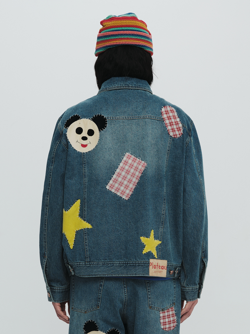 PLATEAU STUDIO / Patch denim jacket - washed denim