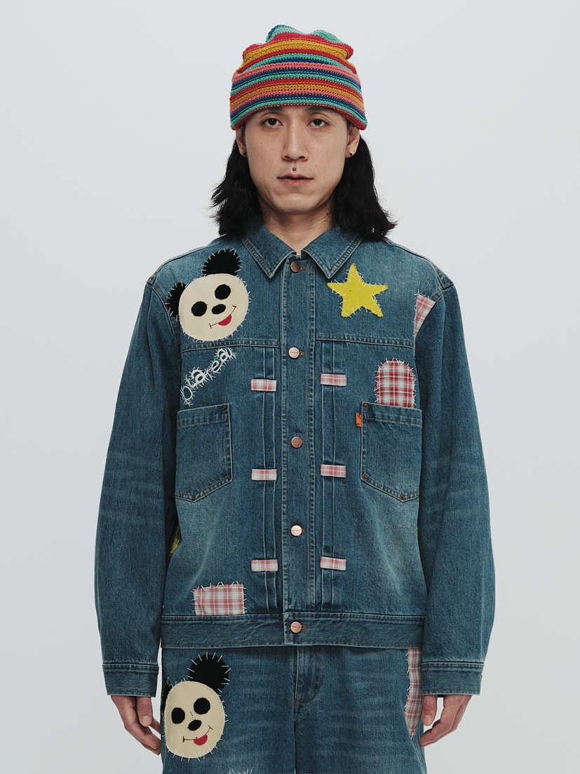 PLATEAU STUDIO / Patch denim jacket - washed denim