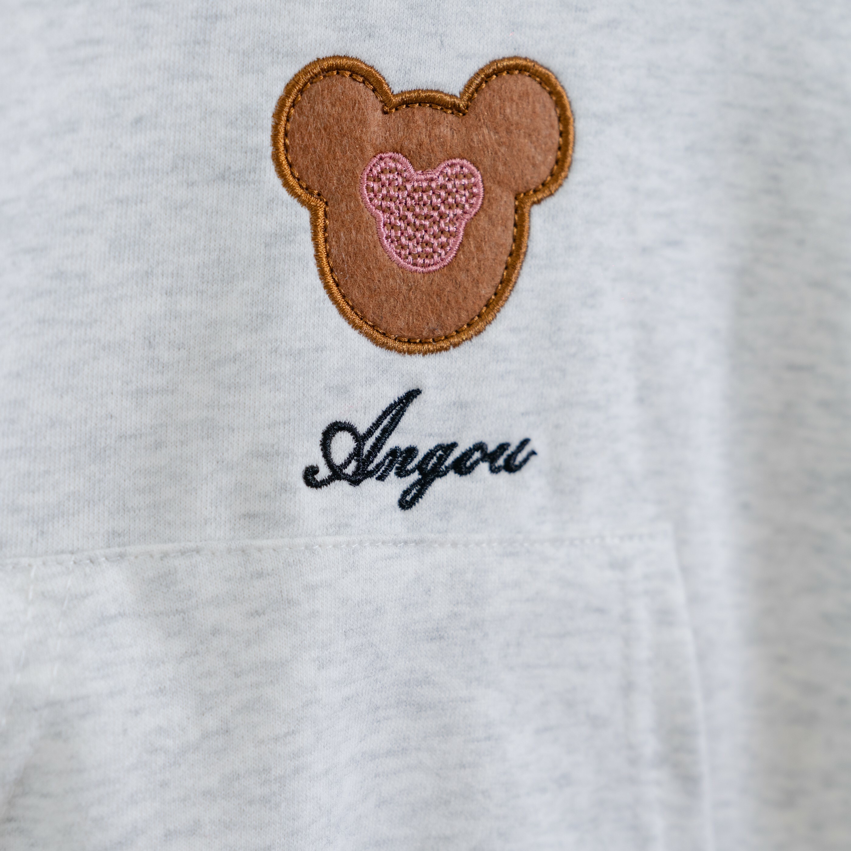 兩件式運動小熊套裝-小熊刺繡