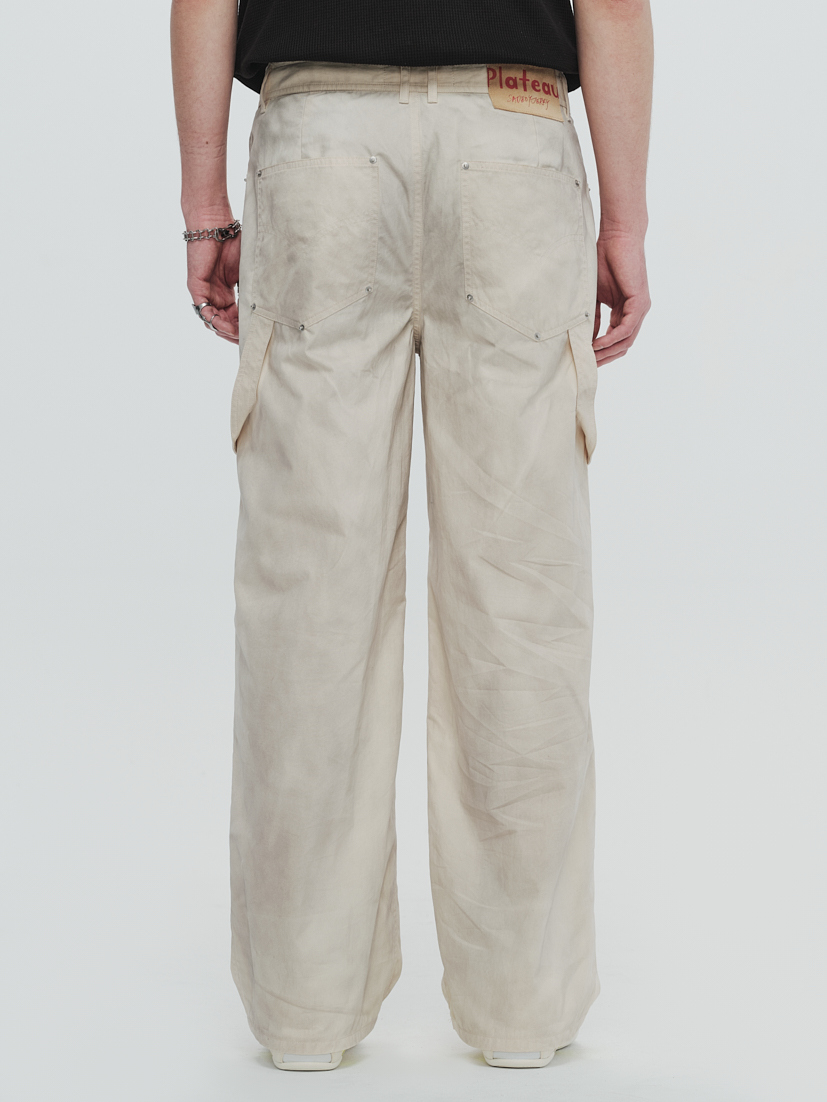 PLATEAU STUDIO / Vintage printing pants - ivory