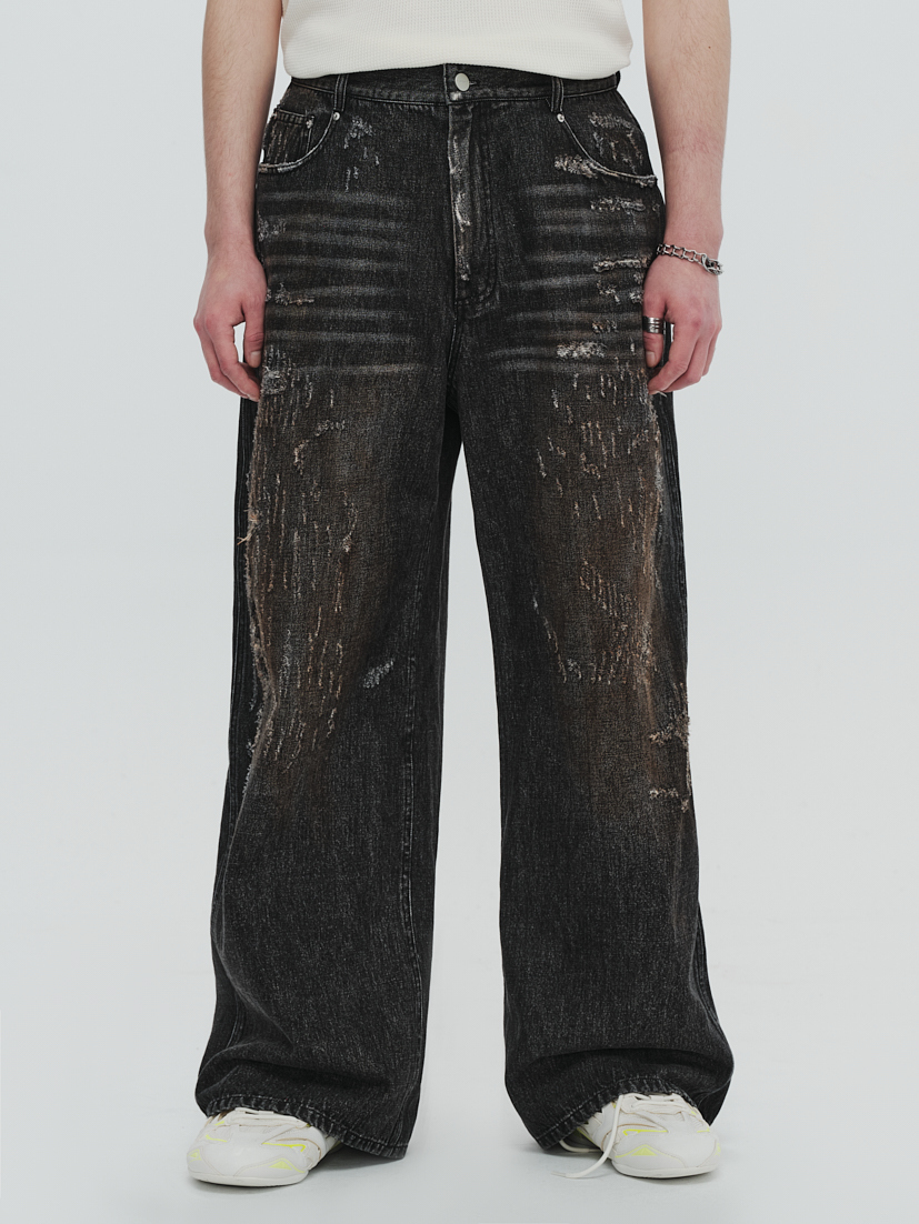 PLATEAU STUDIO / PLATEAU x SYU.Man friends denim - Black