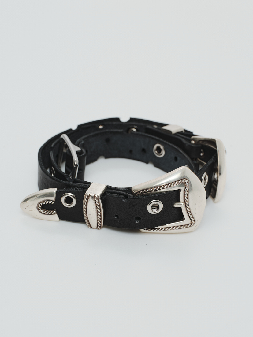 PLATEAU STUDIO / Western cheese belt 3.0 - black