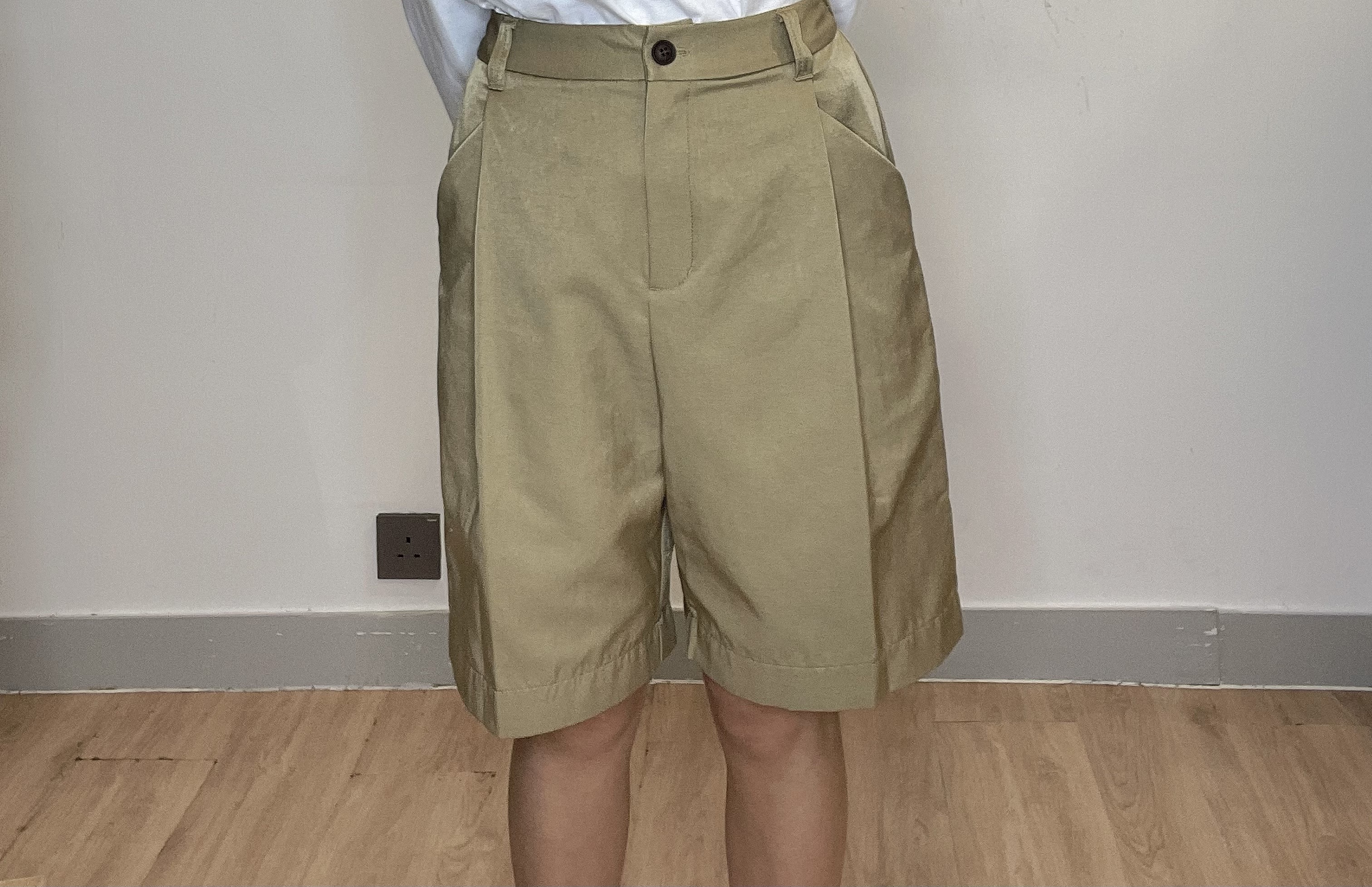 PDD打摺西裝短褲shorts