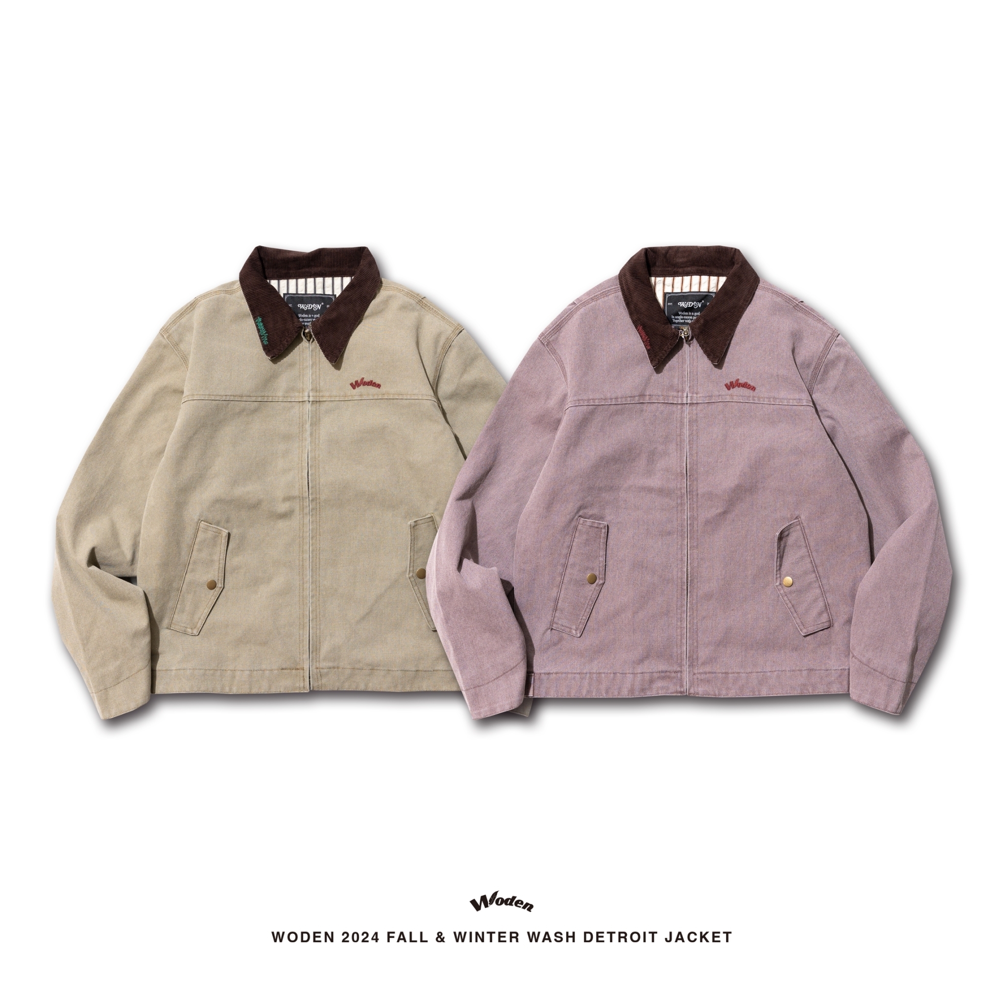 WODEN 2024 Fall & Winter 013 Wash Detroit Jacket