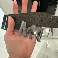 [S] MICHAEL KORS 36S1LBLY1B 34MM CTFR MK BKL BELT,BRN/BLACK BRUN/NOIR, 196163114637 (SMK1052)