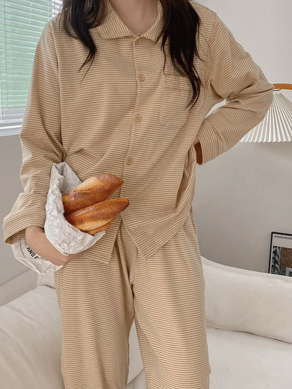 預訂｜Juuneedu Butterring Stripe Pajamas Set (3 COLOR)