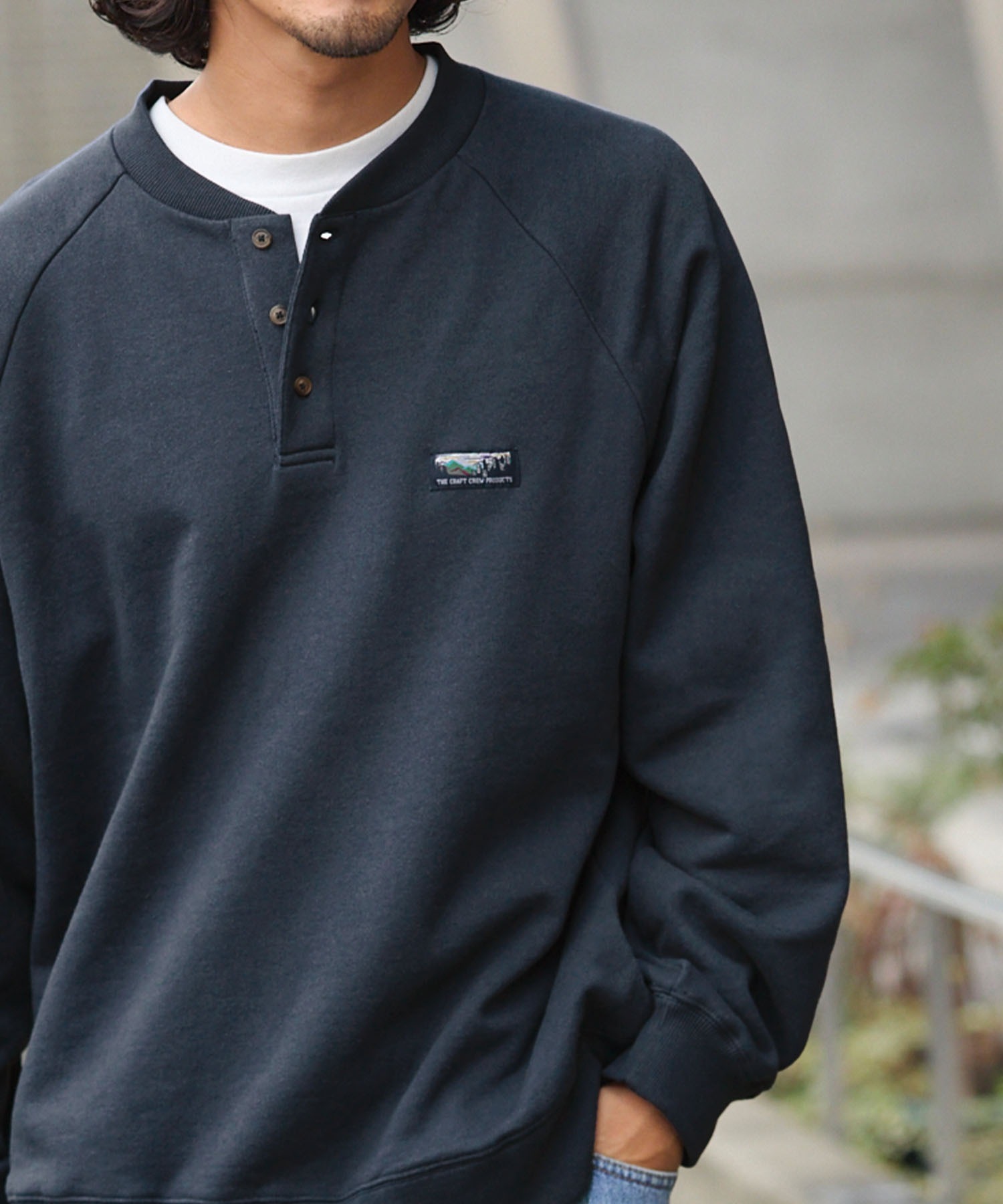 日牌 The Craft Crew Products Heavyweight Functional Henley Sweatshirt [CCPls589]