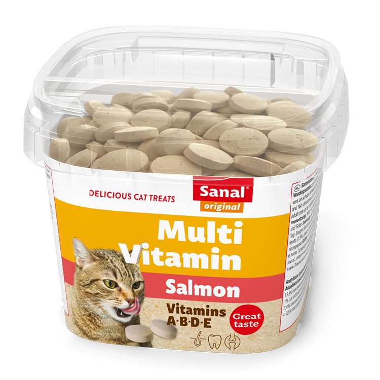 荷蘭 Sanal｜Multi Vitamin 多種維他命片 (三文魚味) 100g