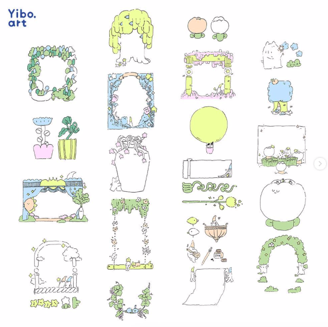 Yibo｜框框幻想曲 PET膠帶
