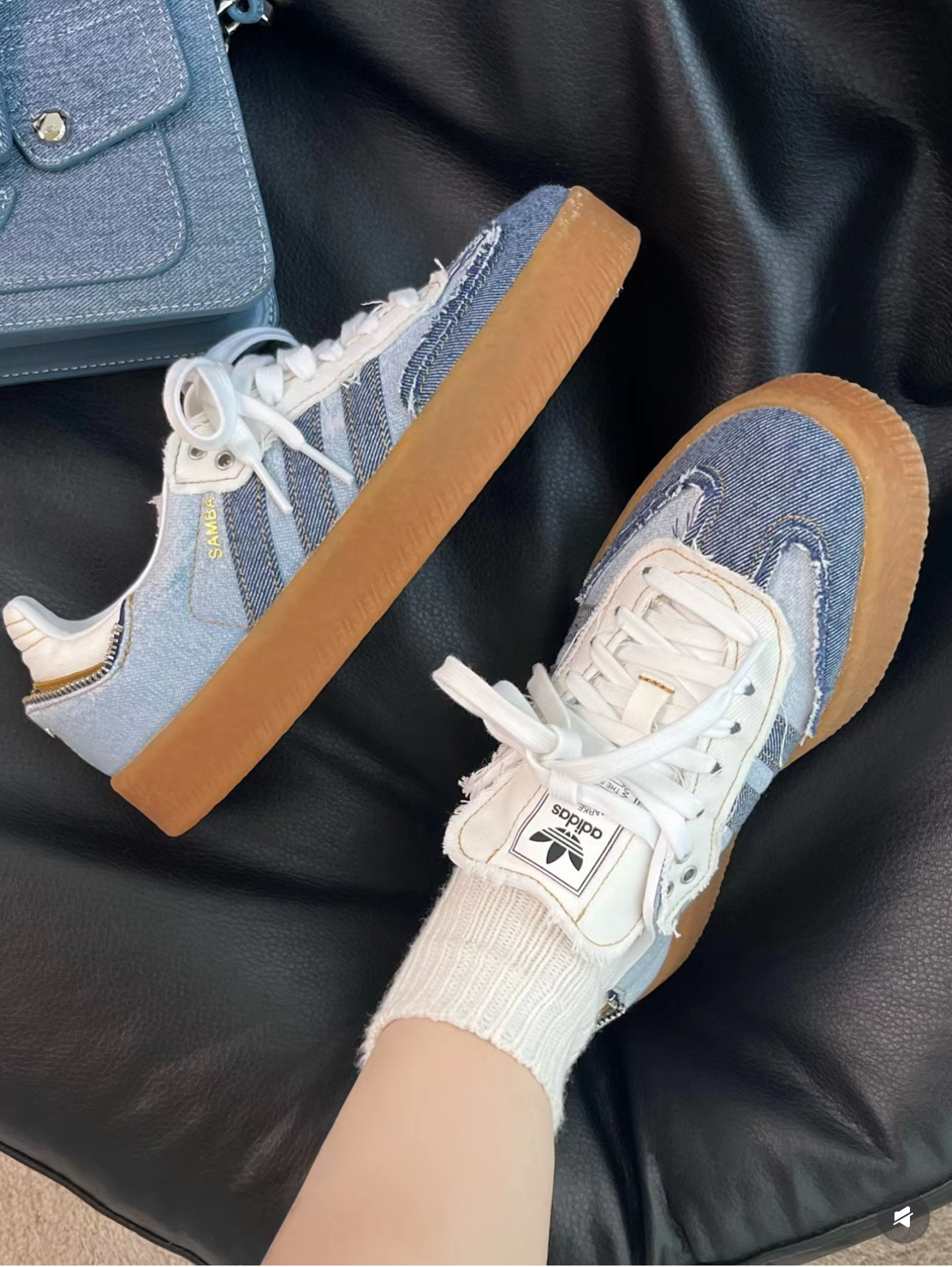 ADIDAS SAMBAE W "STACKED DENIM" 丹寧牛仔 (II0001)