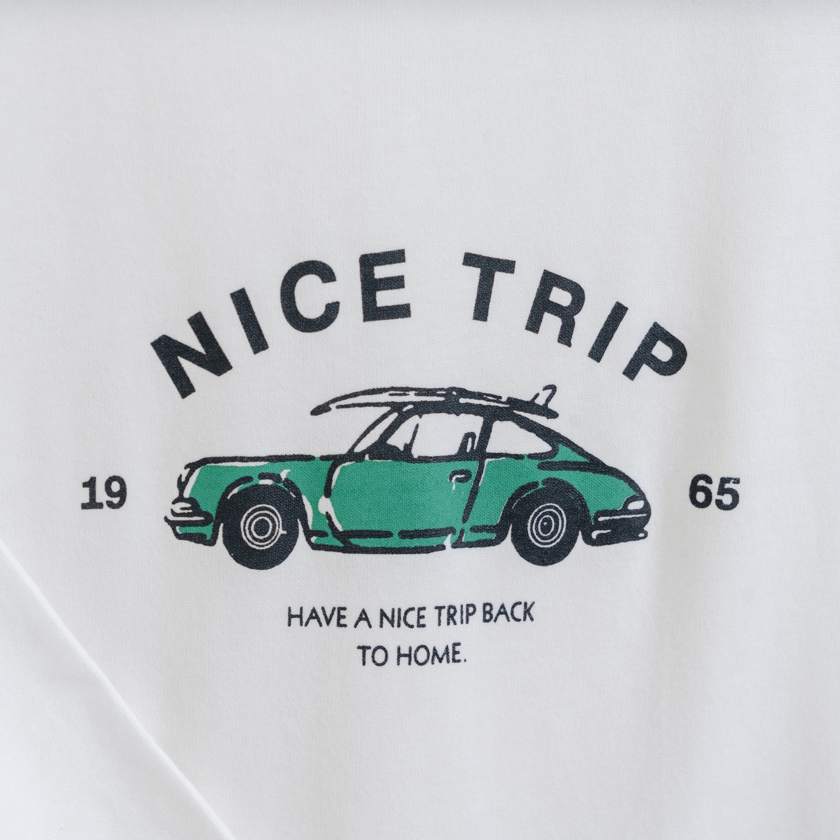 棉質小汽車上衣-復古汽車圖案