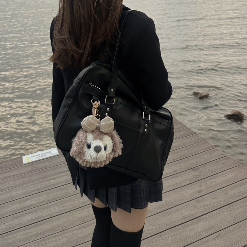 DISNEY迪士尼 雪莉玫 毛絨隨身鏡吊飾 掛件 周邊