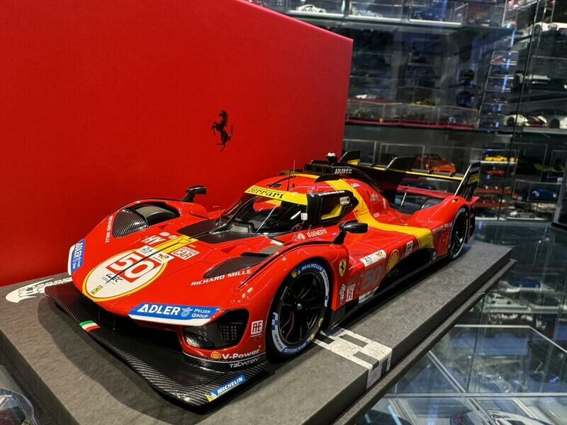 BBR 1:18 - Model sports car - Ferrari 499P Af Corse #50 24h Le Mans Pole Fuoco-Molina-Nielsen - P18236 - auction online