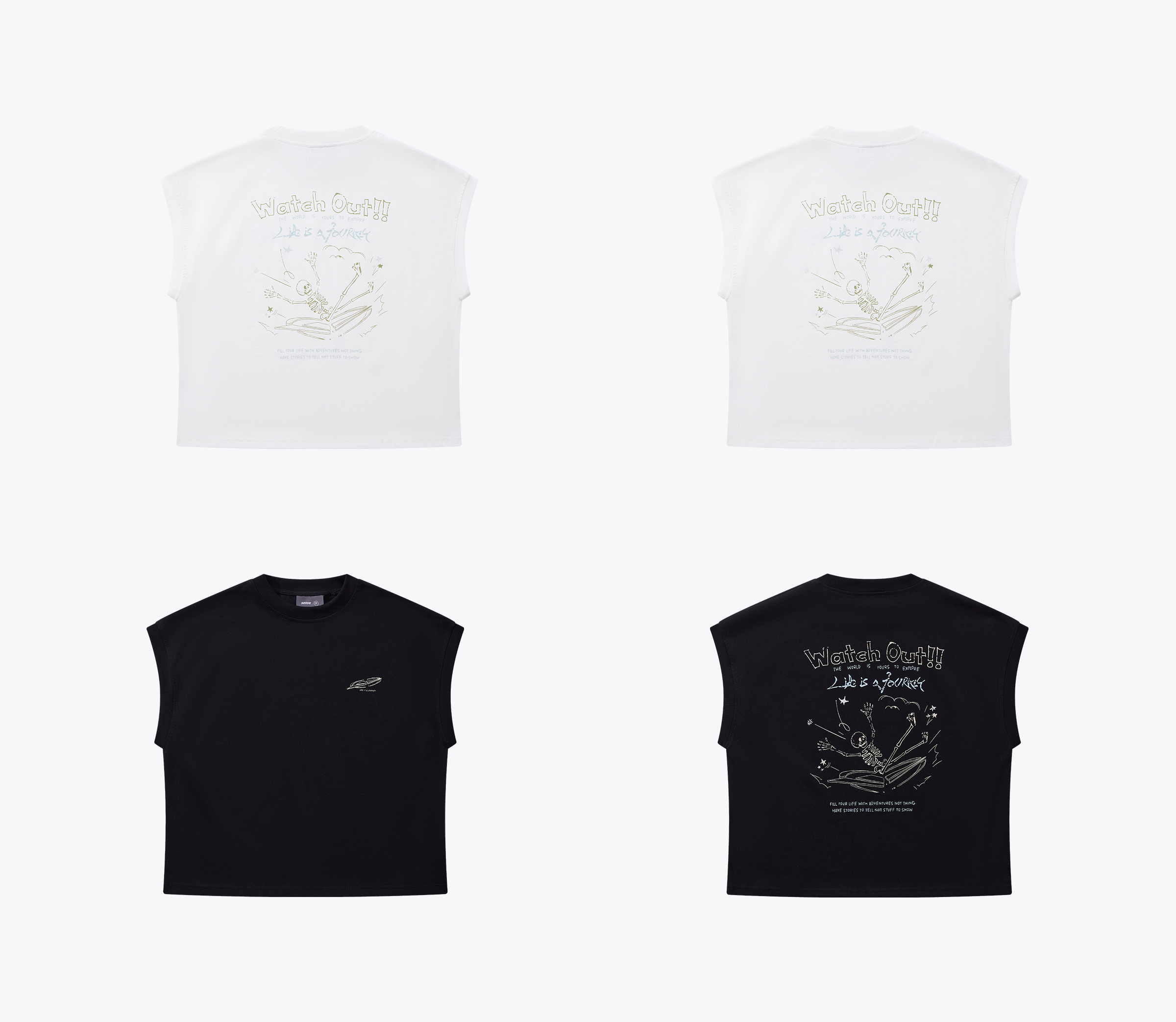 SENSE Break The Sense Printed Top