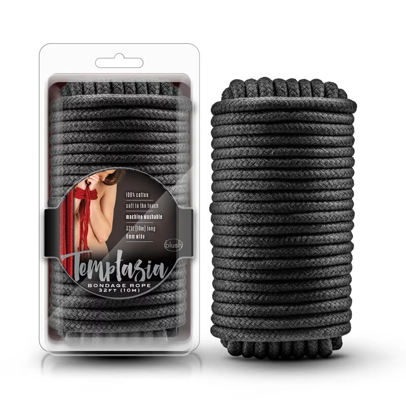 Blush Novelties - Temptasia: Bondage Rope 10m - Black