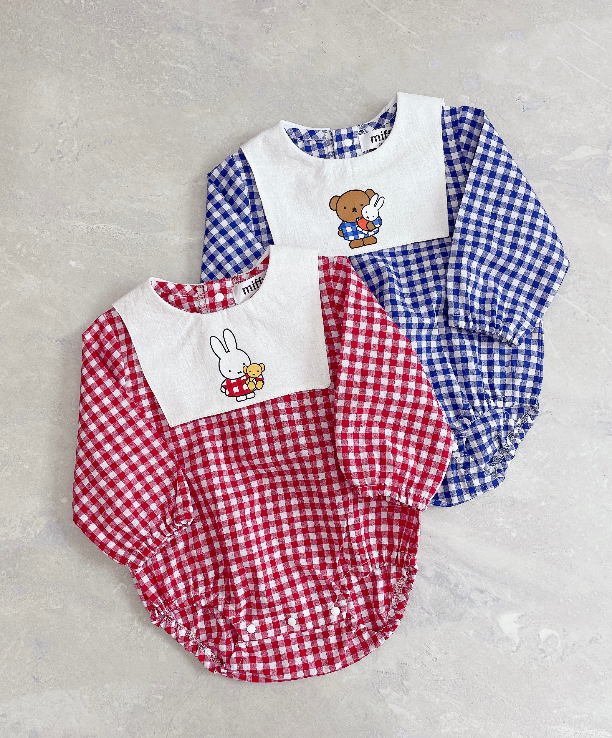 🐰🐻𝐌𝐢𝐟𝐟𝐲 & 𝐁𝐨𝐫𝐢𝐬 格仔海軍領包屁衣