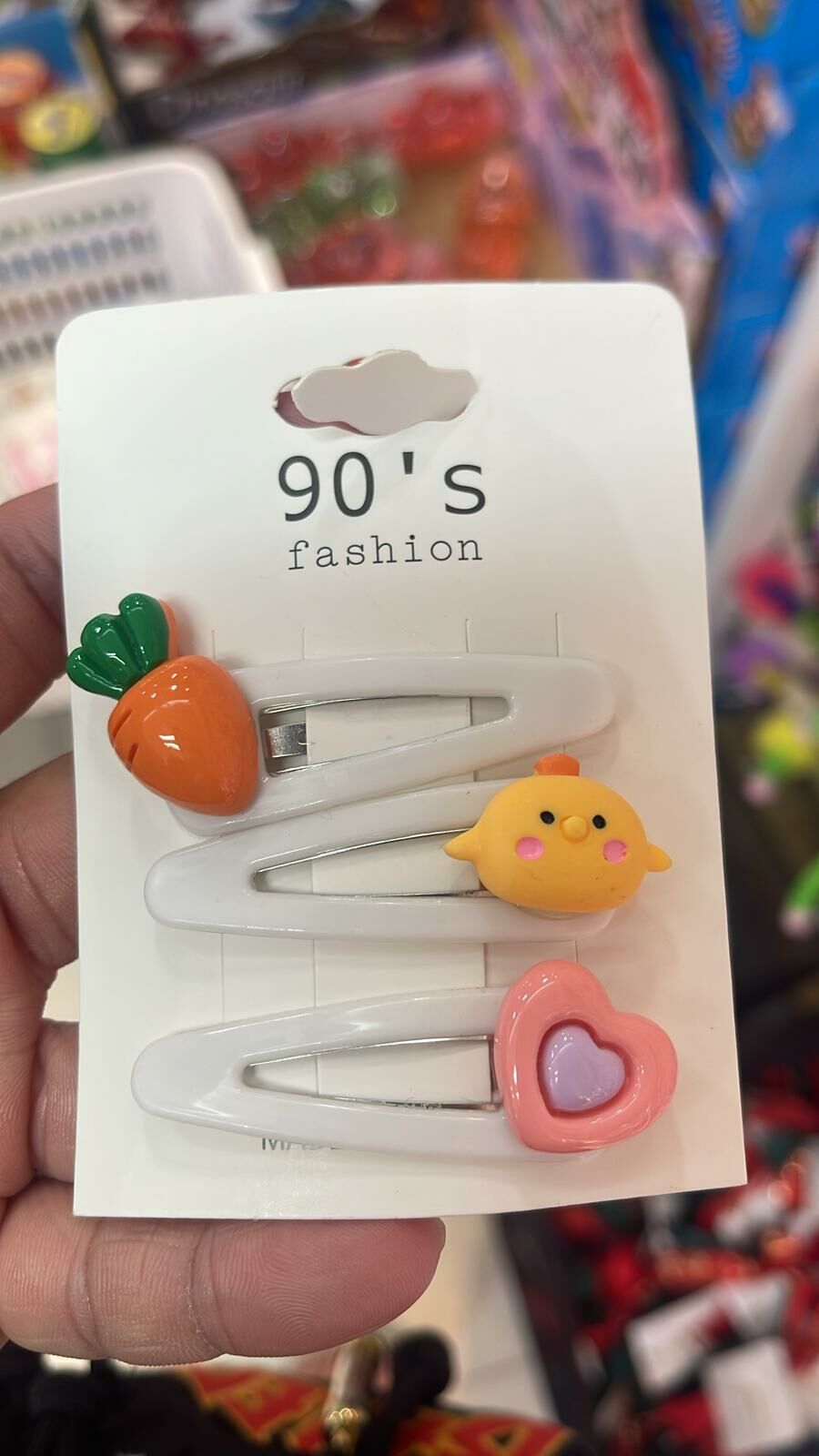 胡蘿蔔 小雞 愛心三髮夾（T10869）