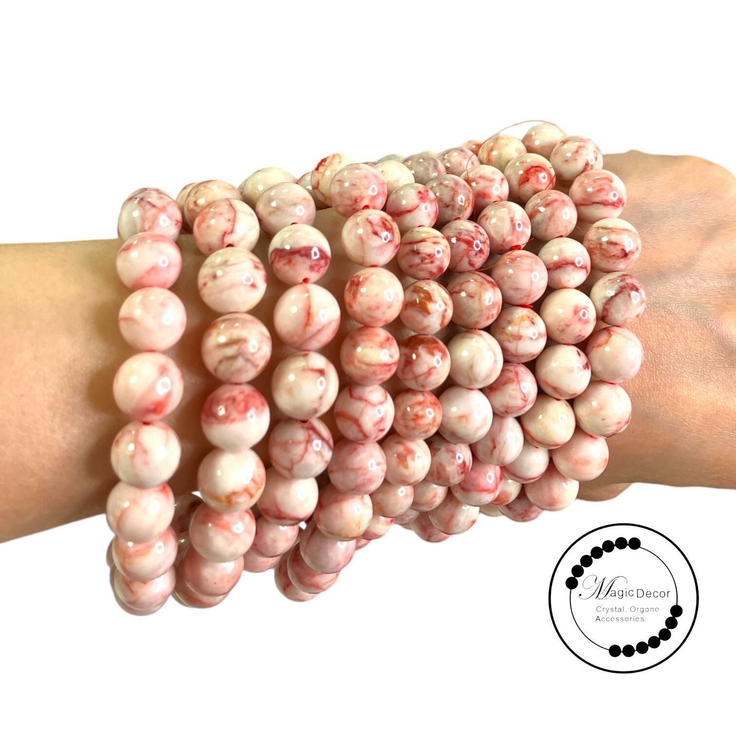 251001 - G50 9mm+芝士桃桃草莓奶昔天然原礦硃砂手串