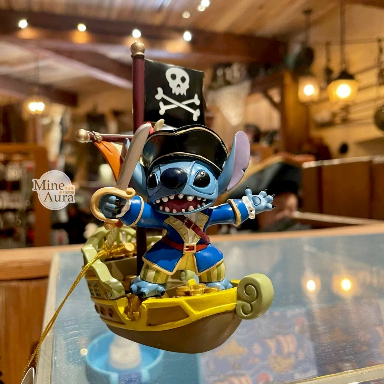 海盜系列 史迪奇 Stitch 海盜船 造型 相片夾 擺飾品 星際寶貝 Lilo & Stitch -上海迪士尼樂園
