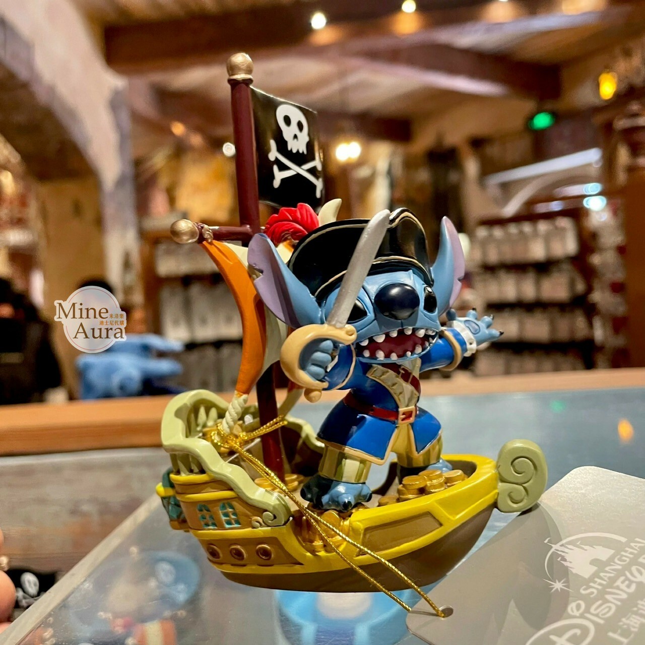 海盜系列 史迪奇 Stitch 海盜船 造型 相片夾 擺飾品 星際寶貝 Lilo & Stitch -上海迪士尼樂園
