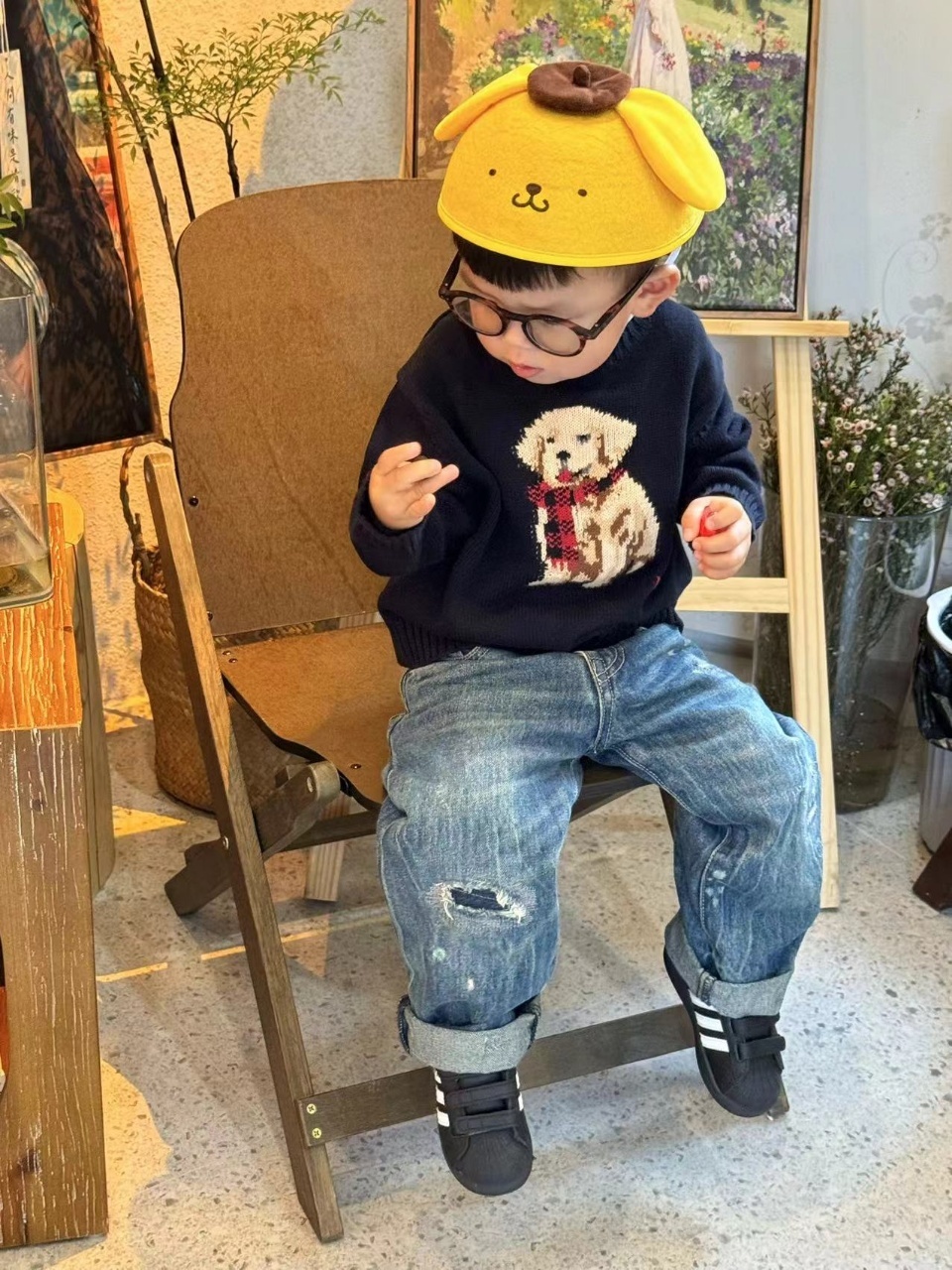 🐎𝐏𝐨𝐥𝐨 𝐑𝐚𝐥𝐩𝐡 𝐋𝐚𝐮𝐫𝐞𝐧 圍巾小狗針織毛衣 親子裝 第3團