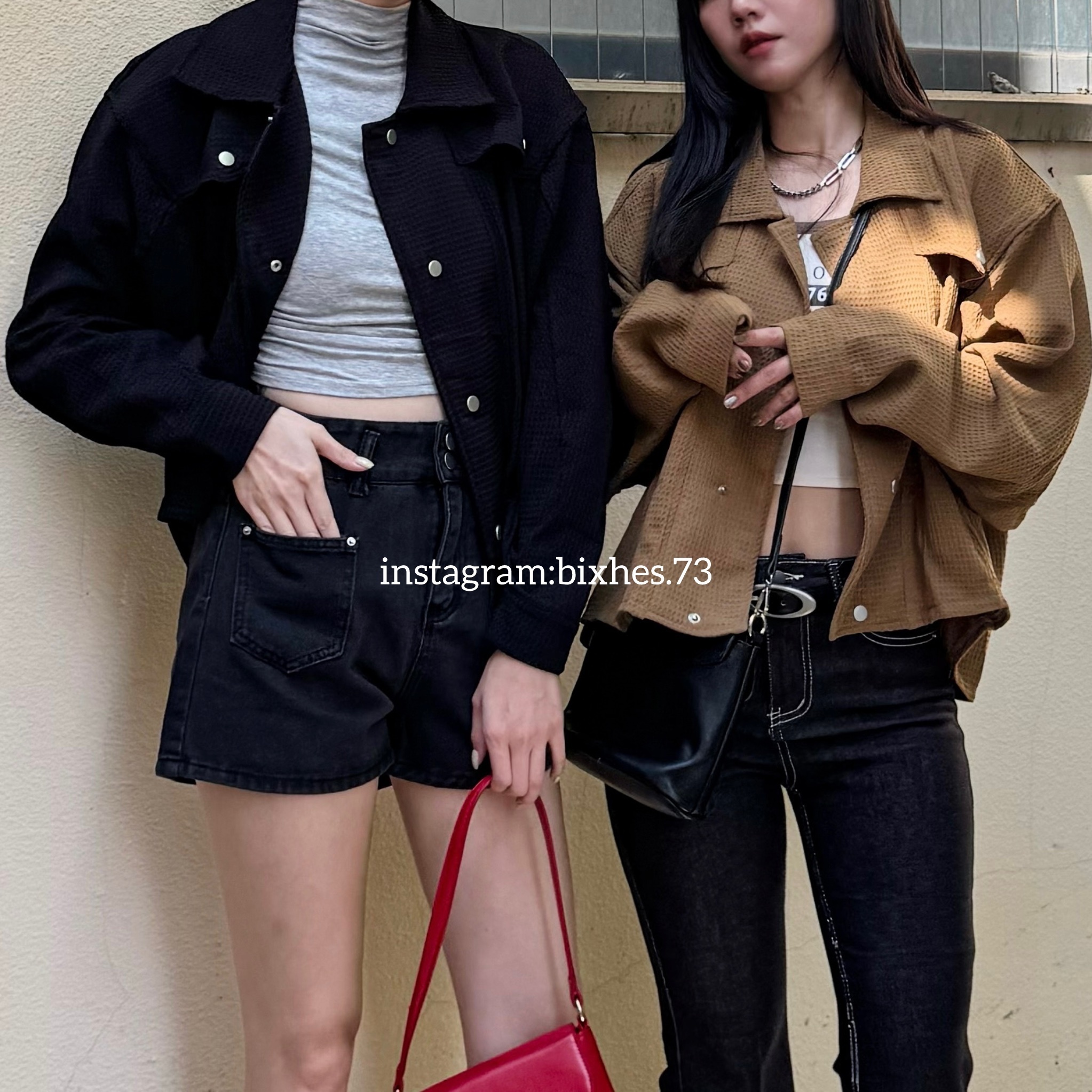 質感華夫格排扣外套(F00044)