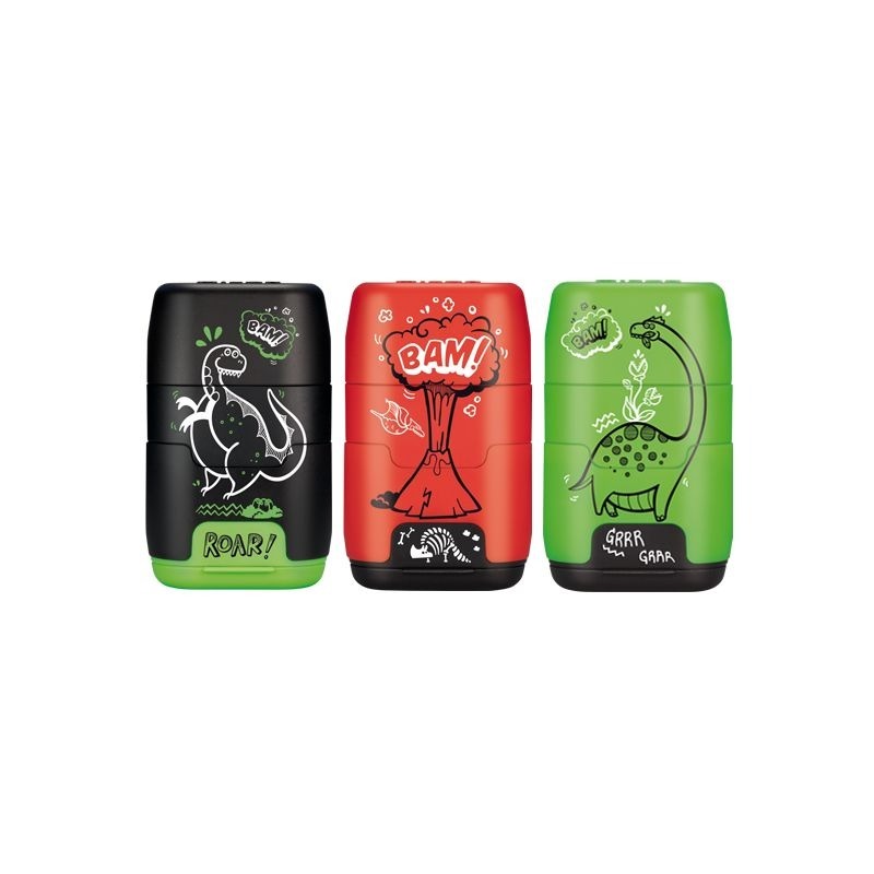 MILAN COMPACT橡皮擦+削筆器_恐龍樂園