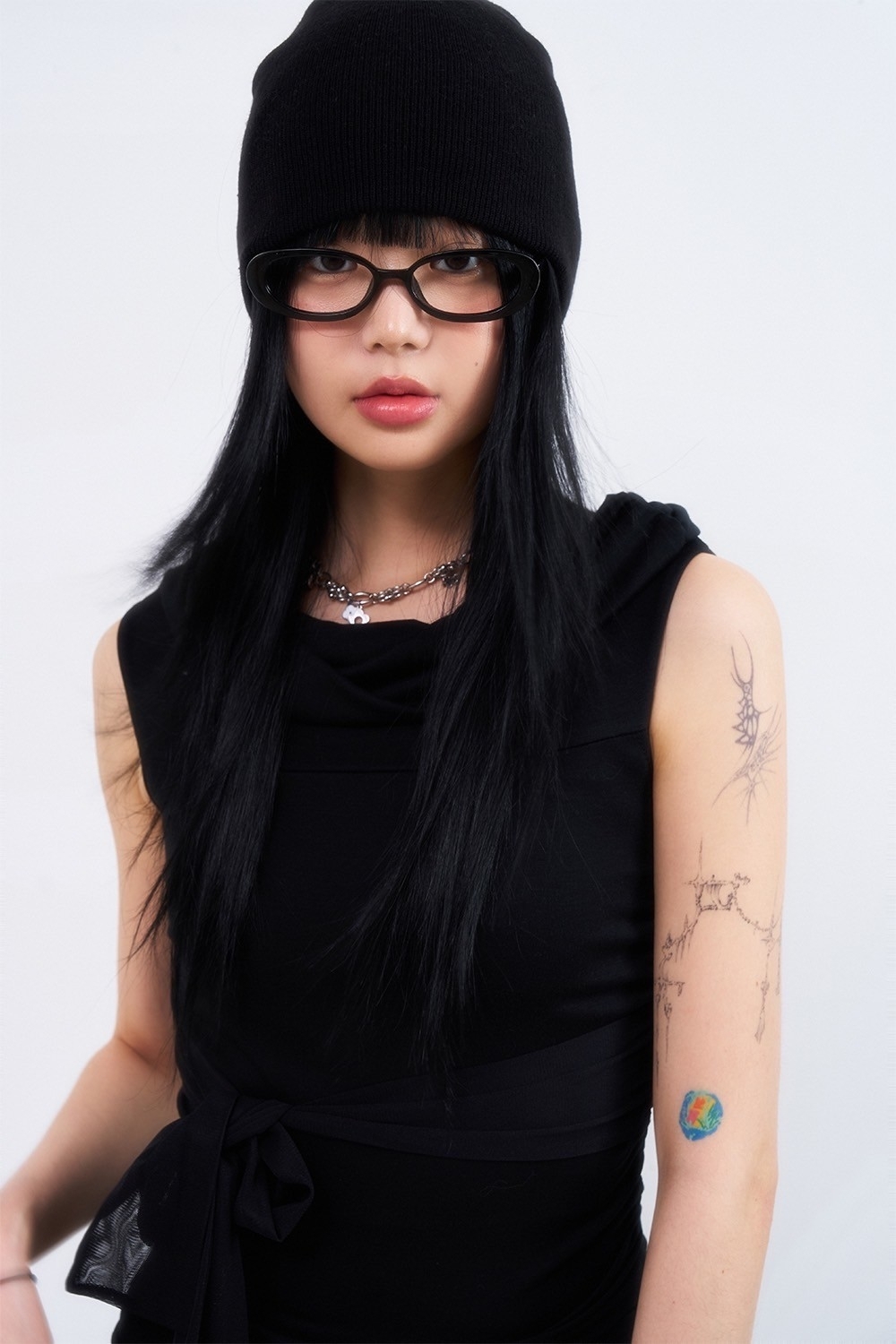 韓國 時尚 時髦 大膽 橢圓 造型 眼鏡