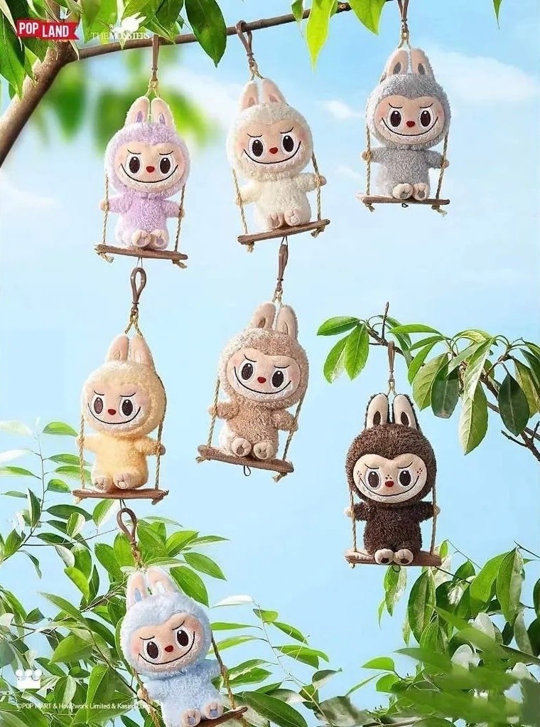 <正版授權>Labubu 樂園限定 木工坊系列盲盒 盪鞦韆 毛絨掛件 吊飾 POPMART 泡泡瑪特