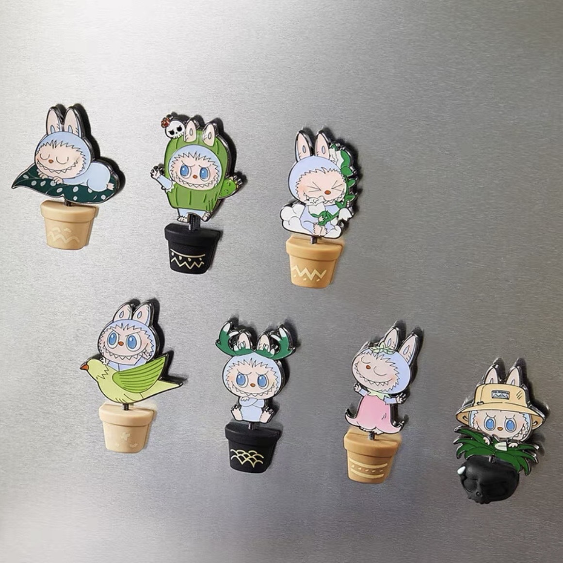 <正版授權>Labubu 春天野在家系列 徽章 磁鐵 冰箱貼 盲盒 POPMART 泡泡瑪特