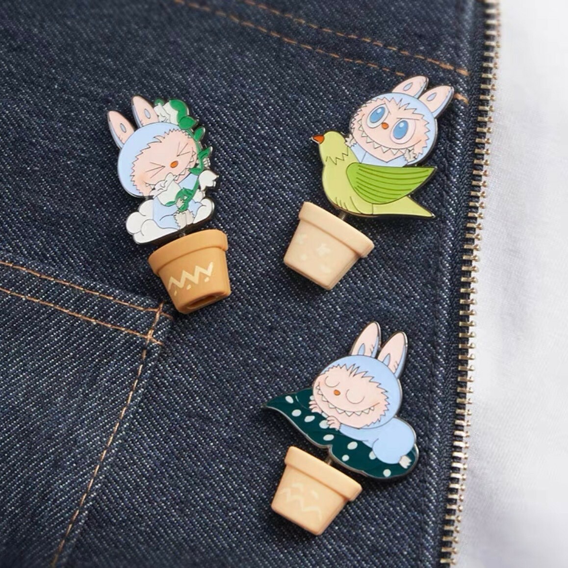 <正版授權>Labubu 春天野在家系列 徽章 磁鐵 冰箱貼 盲盒 POPMART 泡泡瑪特