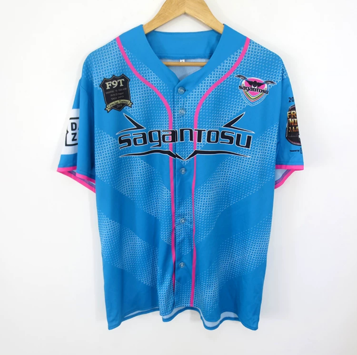 2019 Tosu Sagan Friday Night J.League Collaboration Baseball Shirt