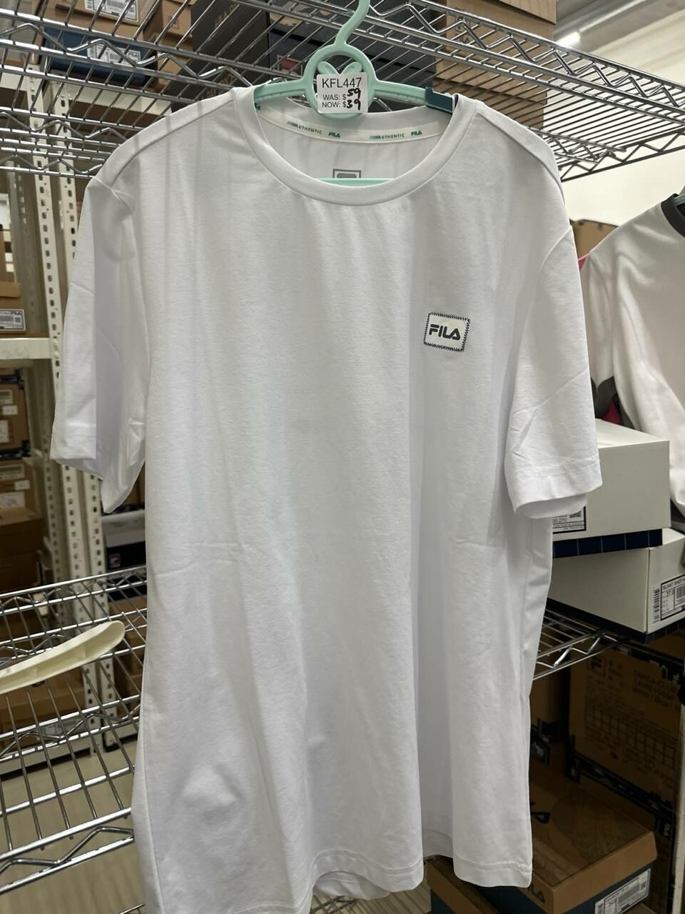 K] FILA MEN'S PERFORMANCE GRAPHIC SHORT SLEEVE T-SHIRT,WHITE