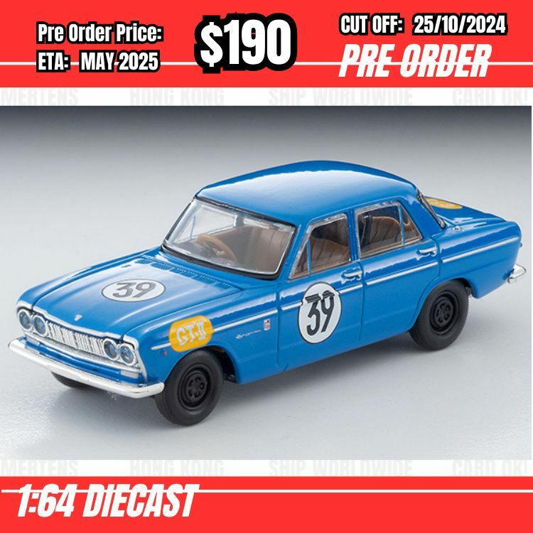PO-$190 * Tomytec * 1:64 LV-213a PRINCE SKYLINE GT The 2nd Japanese GP #39 Blue [OD13/10]