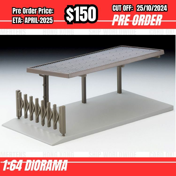 PO-$150 * Tomytec * 1:64 TOMICARAMA Vintage 09b Carport  [OD13/10]