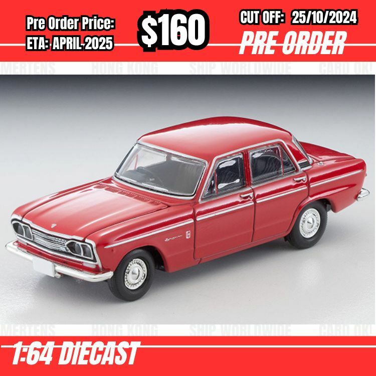 PO-$160 * Tomytec * 1:64 LV-212b NISSAN PRINCE SKYLINE 2000GT-B 1967 Red [OD13/10]