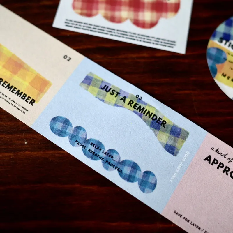 計畫小幫手 留言便條貼紙膠帶 Stick to the plan｜什物a kind of cafe 台灣