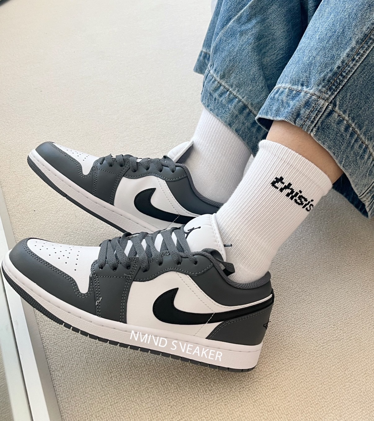 <快速出貨> NIke AIR JORDAN 1 LOW "lron Grey" 灰黑 男鞋