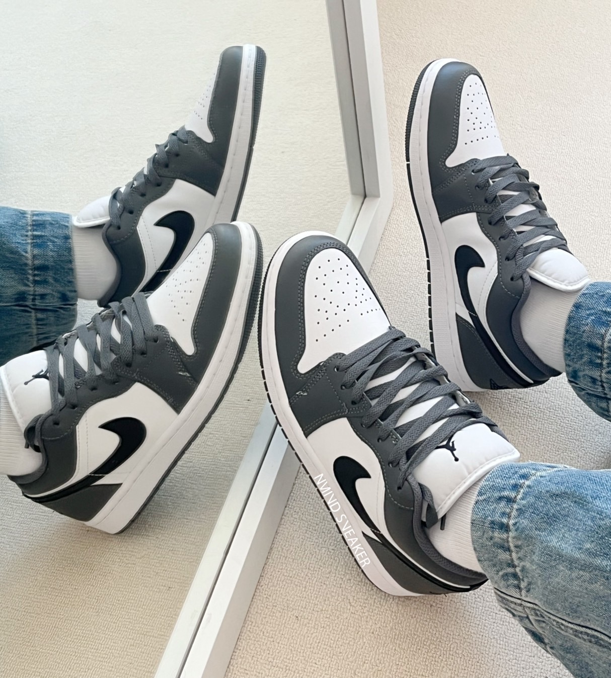 <快速出貨> NIke AIR JORDAN 1 LOW "lron Grey" 灰黑 男鞋