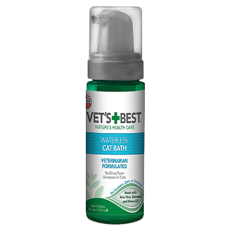 Vet's Best｜天然免水洗泡沫 (貓用) 4oz