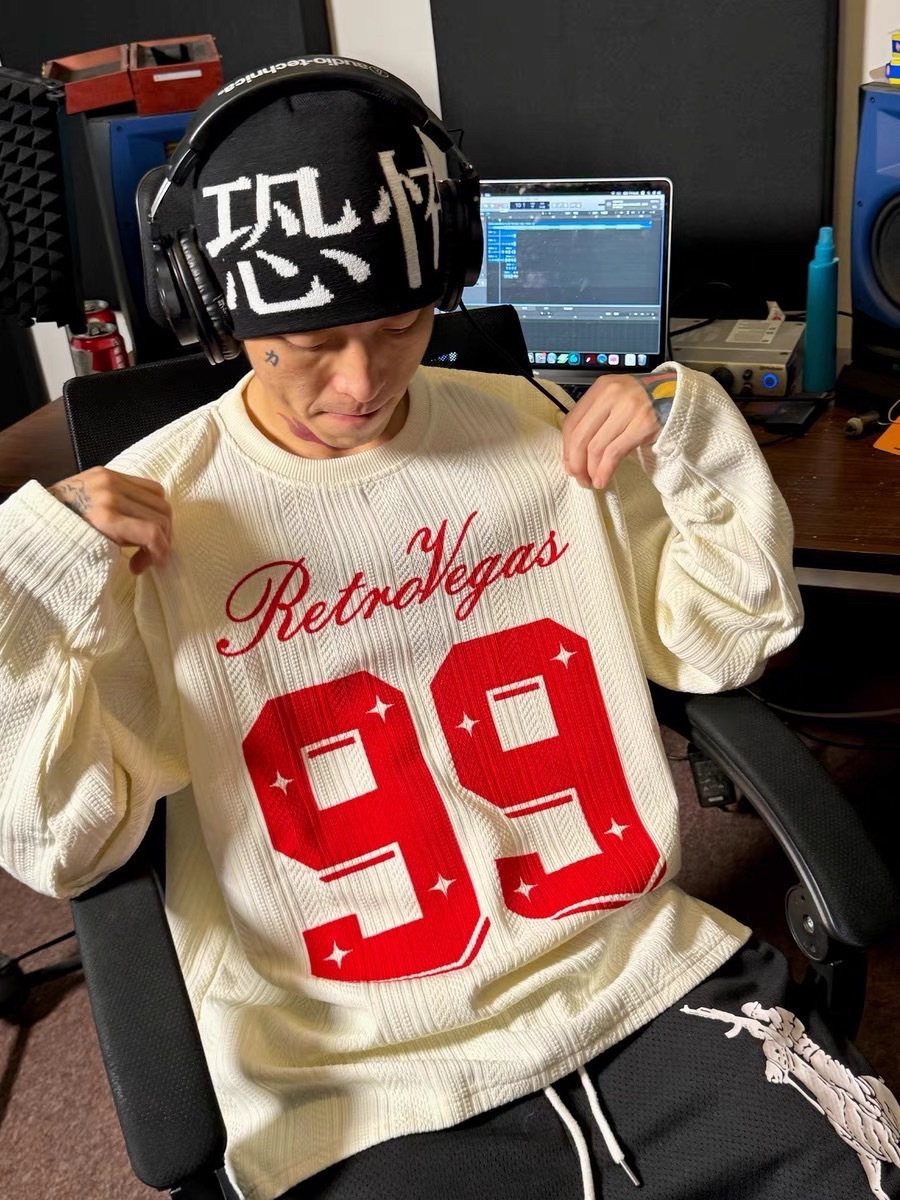 RTVG 美式復古 99號 純棉針織 冰球衣