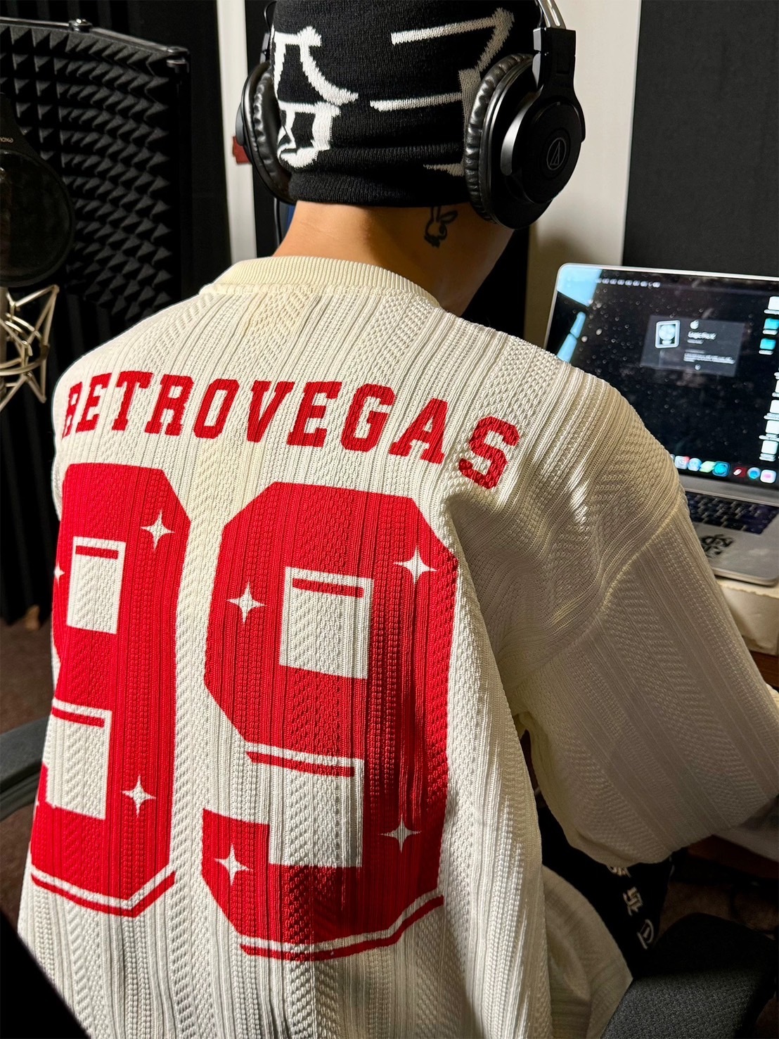 RTVG 美式復古 99號 純棉針織 冰球衣