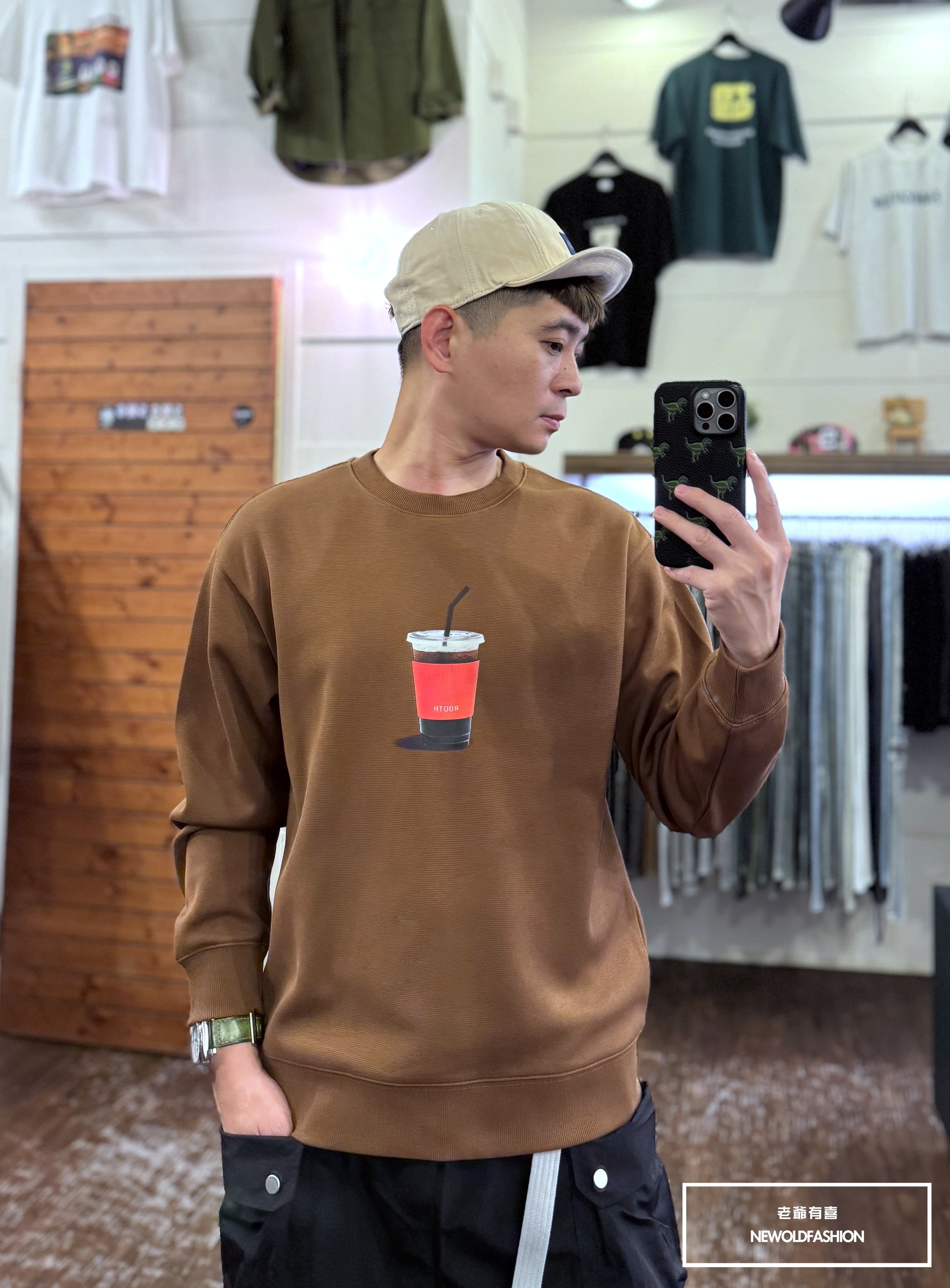 『新品上市』重磅Rooth美式咖啡大學T-咖(NOF24091610)