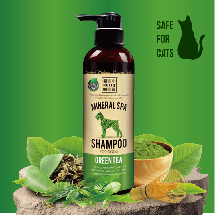 RELIQ⎜火山礦物泥+綠茶精華納米洗毛精 500ml (REL-0394)