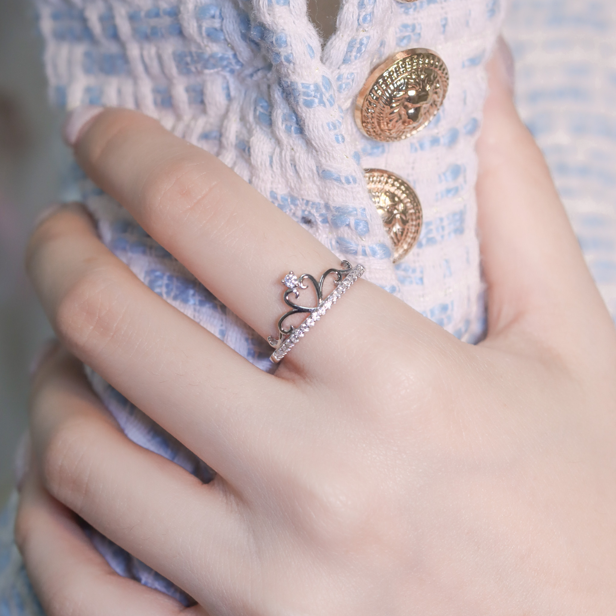 | 925銀 | 幸福桂冠戒指 | RI0735 |