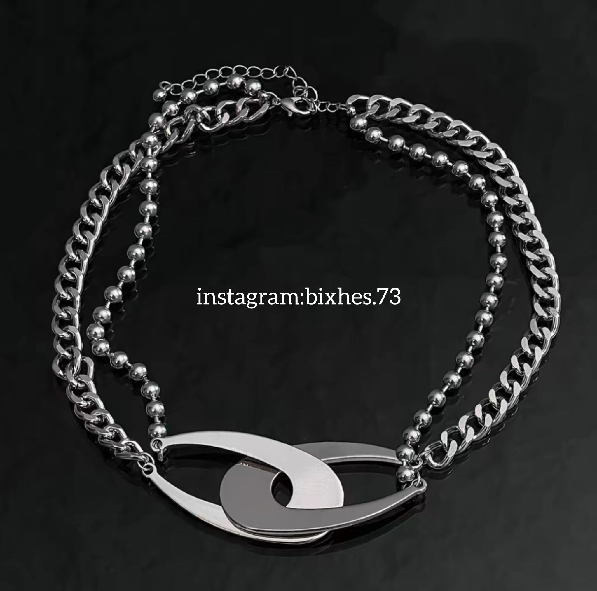 歐美幾何金屬項鍊(K00076)