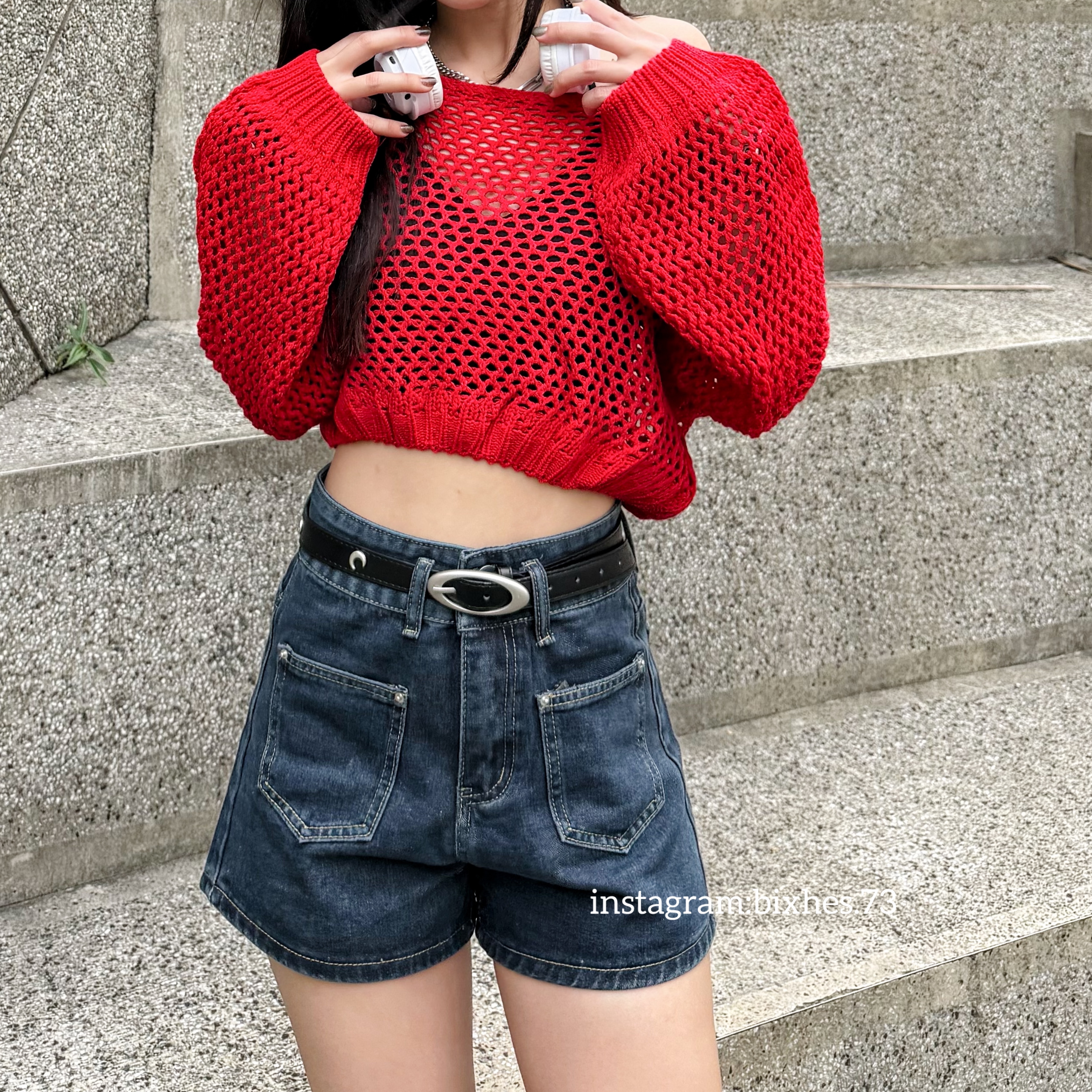 質感月亮細版皮帶(P00019)