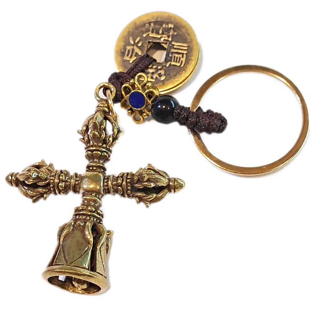 十字金剛鈴{銅}鎖圈 【十方】153732