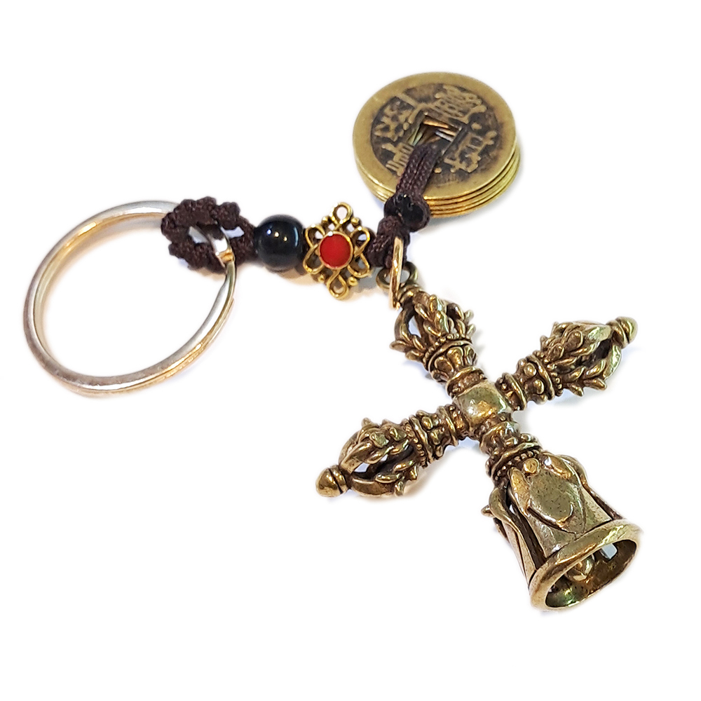 十字金剛鈴{銅}鎖圈 【十方】153732